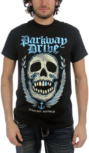Parkway Drive - Mens Byron Bay Skull T-Shirt, Size: Small, Color: Black