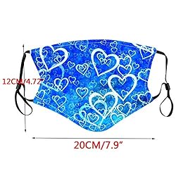 Gerichy Lovers Facemask for Adults, Bandana Face