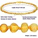 Raw Baltic Amber Teething Necklace for Babies - (Honey) Anti-Flammatory, Drooling & Teething Pain Reduce Properties & Natural Certificated Oval Baltic Jewelry for Christmas¡­...