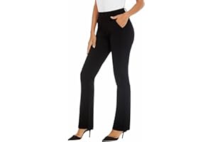 iChosy Women's Ease into Comfort Barely Bootcut Stretch Dress Pants