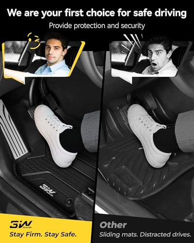 3W Tesla New Model Y Juniper 2025 2026 Floor Mats, Not for Standard | 9PCS, Cargo Liners, Trunk Mats, Seat Back Protector, All Weather Customer Fit Vigormold™ TPE, Model Y Juniper Accessories