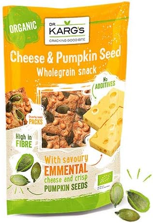 Dr Karg Organic Emmental Cheese and Pumpkin Seed Crispbread 110 g (Pack of 10)