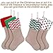 SATINIOR 6 Pieces Christmas Burlap Stockings Xmas Hanging Stockings Decorative Stocking Holders for Christmas Decor