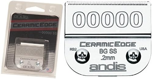 (VALUE PACK OF 3) ANDIS PROFESSIONAL CeramicEdge Detachable Blade, Size 00000 #64730