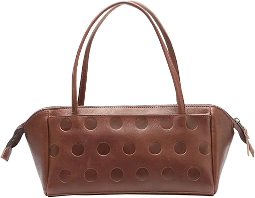 Amazon Co Jp カンミ Kanmi キャンディ ミニボストンバッグ B19 09 水玉 トート レディース 本革 日本製 ダークブラウン シューズ バッグ