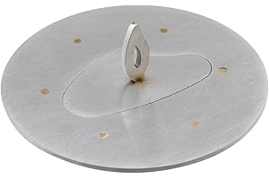 Coshar Metal Candle Jar Topper Shade Sleeves Lid - Melt Evenly, Cloud (Silver)