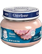 Gerber Purees 2nd Foods Assorted Meat Variety Pack, Chicken & Turkey, 2.5 Ounce Jars (Pack of 12)