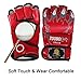 ZooBoo Punching Gloves, Half-finger Boxing Fight Gloves MMA Mitts with Adjustable Wrist Band for Sanda Sparring Bag Training (One Size Fits Most)