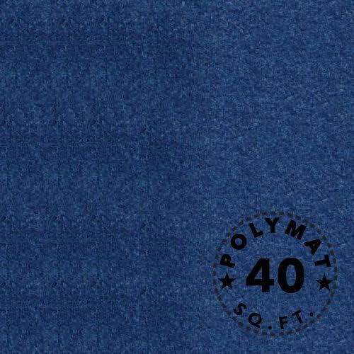 Polymat Audio 10 ft Long by 4ft Wide Royal Blue Car Sub Woofer Speaker Box, DJ Enclosure Latex Backed Carpet and Trunk Liner