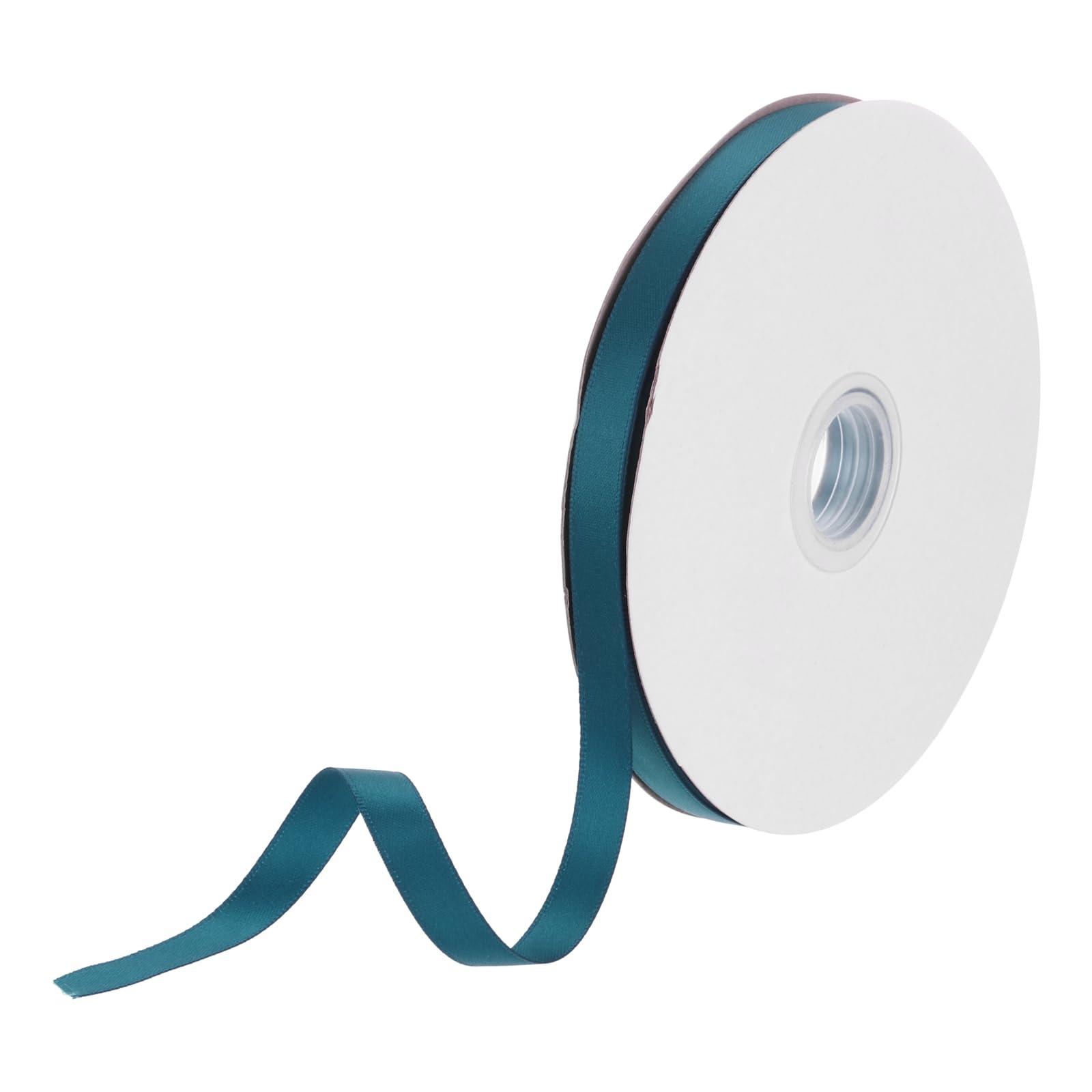 DMiotech 10mm Satin Ribbon 46m/150ft Thin Double Face Fabric Grosgrain Ribbon for Gift Wrapping Floral Hair Flower Bouquet, Dark Green