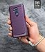 Ringke Onyx Compatible with LG G7 ThinQ Case Brushed Metal Design Flexible & Slim Dynamic Stroked Line Pattern Durable Anti Slip Shock Absorbent Cover for G7 Thin Q - Lilac Purple