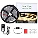 JUNWEN 16.4ft Warm Led Strip Lights, 12V Indoor Led Strip Lights Flexible Light Strip Indoor in Cuttable Dimmable for Bedroom, Cabinet Kitchen, TV, Hallway, Bathroom