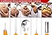 FATHER.SON 8PCS Halloween Pumpkin Carving Tools Kit & 2 LED Candles light & 100 Stencils Ebook & Instructions Packing With Stylish Pen Bags, Jack-O-Lanterns Professional DIY Stainless Steel Set