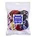 eBoot 100 Pieces 4mm Hair Elastics No Metal Elastics Hair Bands Ponytail Holders, Multicolored