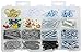 Qualihome Household Repair and Hanging Kit: Screws, Nails, Wall Anchors, Cup Hooks, Picture Hangers, Push Pins, and More