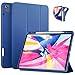 ZtotopCases for iPad Pro 12.9 3rd Generation 2018 /iPad Air 13 Inch 2024/2025 Case with Pencil Holder, Lightweight Slim Soft TPU Back Trifold Smart Cover with Auto Sleep/Wake, Blue