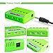 6 Pcs Morpilot for Hubsan X4 (H107 H107C H107D H107L V252 JXD385 F180C) JJRC 31 Holy Stone Hs170 3.7V 500mAh 25C LiPO Battery w/6-Port Battery Charger