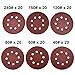 120-Piece Great Value,Sandpaper Discs,Sanding disc,Sandpaper disc Sandpaper,5 Inch 8 Hole Hook and Loop Sandpaper Sanding Disc Sandpaper Sanding Sheets Assorted 40 60 80 120 150 240 Grits Sander