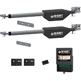 Ghost Controls Automatic Gate Opener Kit for Decorative Driveway Swing Gates with Gate Opener Remote - Solar Capable - PRO Series - Model LDM2K (2. LDM2K Kit)