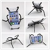 ANGELANGELA 3222641 Universal Multi-Function Portable Spider Flexible Grip Holder for Smartphones and Tablets, Black