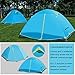 WEANAS Professional Backpacking Tent 2 3 4 Person 3 Season Weatherproof Double Layer Large Space Aluminum Rod for Outdoor Family Camping Hunting Hiking Adventure Travel (Extra Size Azure, 3-4 Person)