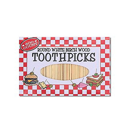 Kole HT876 Round Toothpicks, Regular