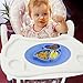 Silicone Mini Placemat, Holoko One-Piece Feeding Plate, Cute Puppy Shape Mats with Suction for Babies, Toddlers and Kids - Fit Most Highchair Trays (Blue)
