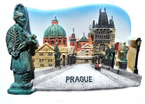Charles bridge prague, high quality resin 3d fridge mag…