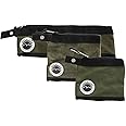 Overland Vehicle Systems Small/Medium Size 3-Bag Set of Storage Bags - #12 Waxed Canvas - Infused with Paraffin Wax Waterproofing - Universal for, Tools, Automotive, Fishing, Hunting and More!