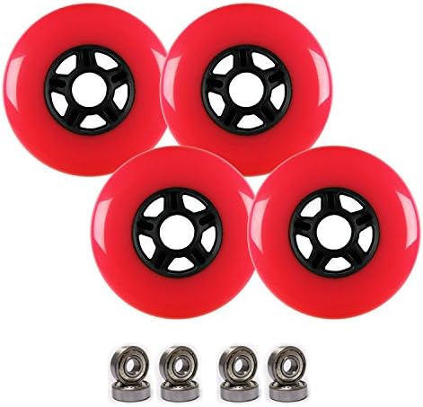 Plastic Hub Scooter Wheels, Neon Pink, 100mm
