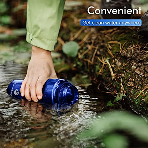 Survimate 0.01μm UltraFiltration Filtered Water Bottle, Portable Water
