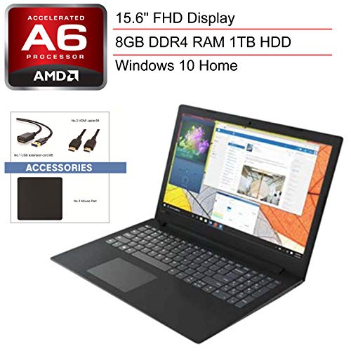 2020 Lenovo V145 15.6″ FHD Premium Laptop Computer, AMD Dual-Core A6-9225 up to 3.0GHz, 8GB DDR4 RAM, 1TB HDD, AMD Radeon R4 Graphics, Bluetooth, USB 3.0, HDMI, Windows 10 Home + SPMOR Accessories