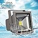 LEDMO 50w Flood Lights 1.0 Waterproof IP65 for Outdoor, 6000K, 4000LM, 250W Halogen Equivalent, Security Lights, Flood Light, Daylight White