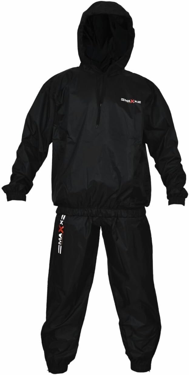 Maxx Heavy Duty Sauna Sweat Track Suit Fitness Boxing Weight Loss Slimming small - xlarge