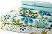 Spirit Linen Palazzo Home 103GSM 6-Piece Luxurious Printed Sheet Set, Queen, Blue/Green
