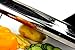 Chef's INSPIRATIONS Premium V-Blade Mandoline Slicer, Cutter, Julienne and Grater. Best For Slicing Food, Fruit and Vegetables. Includes 6 Inserts, Cleaning Brush, Blade Safety Sleeve. Stainless Steel