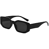 Mad Shade Sunglasses for Men & Women, Modern Classic Square Retro Fashion Shade with UV400 Protection, Oversized Bold Black