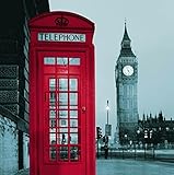 Famous City Landmark Pattern Fabric Shower Curtain, 72