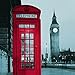 Famous City Landmark Pattern Fabric Shower Curtain, 72