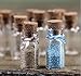 Charmed Small Glass Mini Bottles with Cork for Arts & Crafts, Jewelry Making, Decoration, Party Favors of 2cm Tall Pack of 60