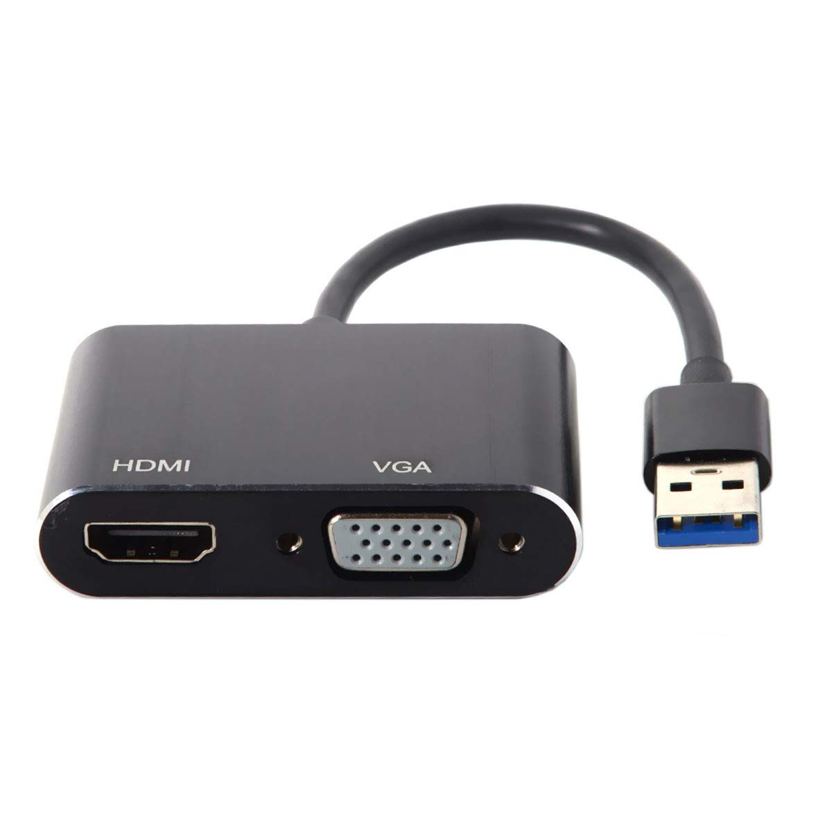 CY USB 3.0 & 2.0 to HDMI & VGA HDTV Adapter Cable External Graphics Card for Windows Macbook Laptop