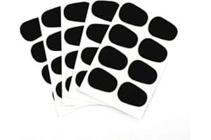SAVITA 40 Pcs 0.8mm Thick Alto/Tenor Saxophone Mouthpiece Pads Rubber Mouthpiece Cushions Strong Adhesive Mouthpiece Patches 