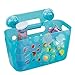 mDesign Hanging Plastic Bath Toy Holder and Organizer - Suction Cup Bathtub or Shower Caddy - Storage Bin Basket for Bathroom Organization - Bath Toy Strainer Bucket for Quick Drying - Aqua Blue