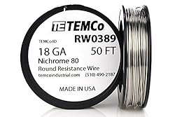 TEMCo Nichrome 80 Series Wire 18 Gauge 50 FT