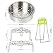 TIMMY Steamer Basket Set for Instant Pot Accessories Includes Vegetable Steamer Basket Egg Steamer Rack and Silicone Tong, Fits Instant Pot 5,6,8 qt Pressure Cooker,4 Pcs Set