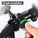 Bike Mount Phone Holder, Universal Adjustable Bicycle Motorcycle MTB Phone Holder, Compatible with iPhone Xs Max XR X 8 7 6 5 Plus Samsung Galaxy S9 S8 S7 S6 S5 Note 9 8 7 6 Black
