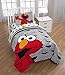 Sesame Street Hip Elmo 4 Piece Twin Bed Set - Includes Reversible Comforter & Sheet Set - Super Soft Fade Resistant Polyester - (Official Product)