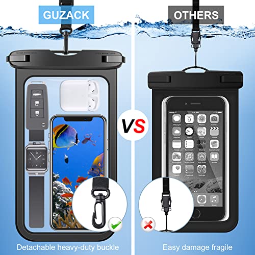 2 Pack 10.5" Large Waterproof Phone Pouch , IPX8 Underwater Case
