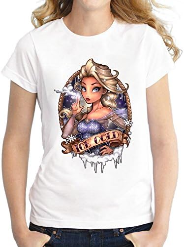 Betterwish New fashion Gamer Nouveau Girl Women's Printed T shirt retro design short sleeve basic casual tops hipster famale funny tee (M, 46)