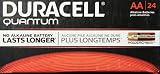 Duracell Quantum QU1500BKD09 Alkaline-Manganese Dioxide AA Battery, 1.5V, -4 to 130 Degrees F (Pack of 24)